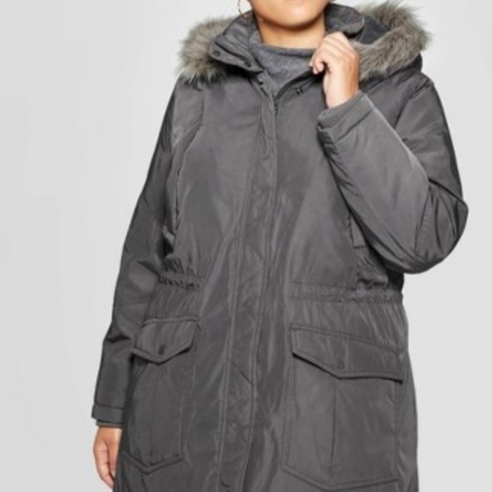 A New DayWomen's Gray Hooded  Coat